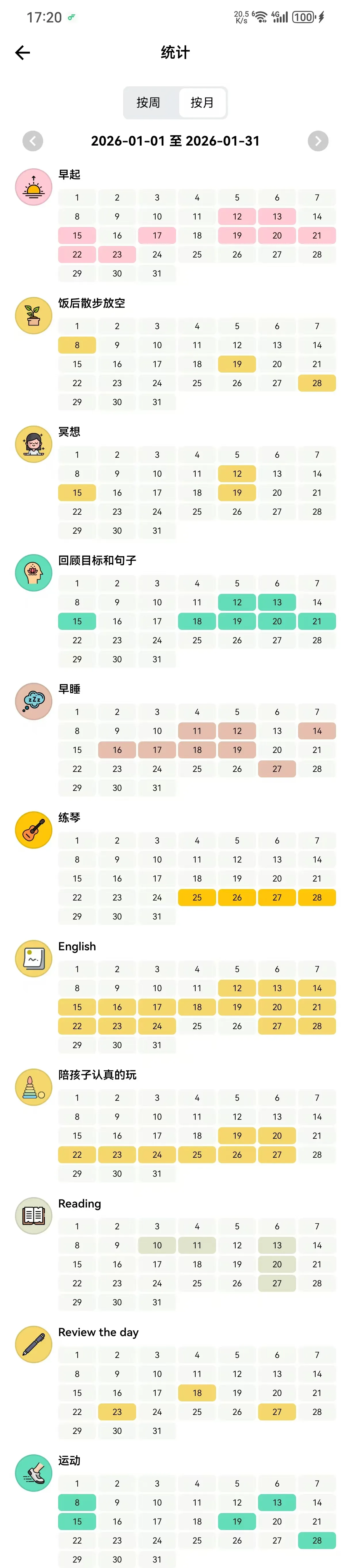 习惯打卡